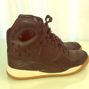 Rare Black Studded High Top Reebok’s Size 9.5